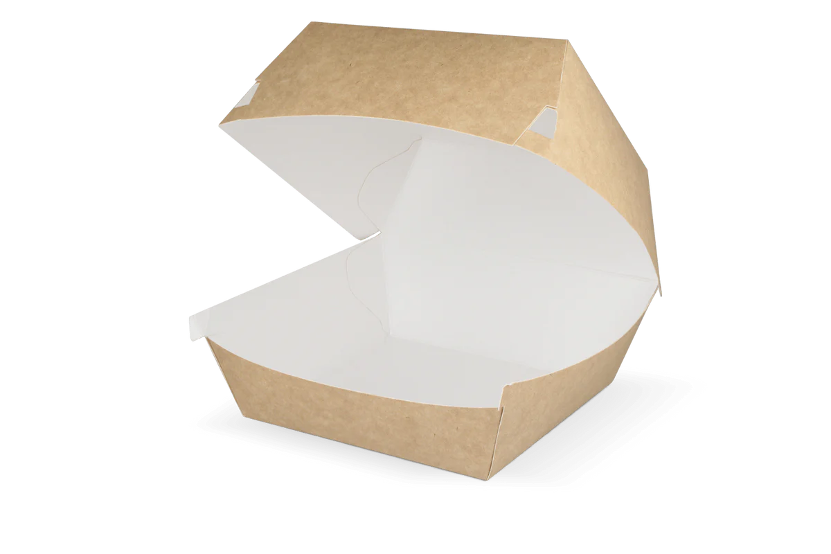 Hamburgerbak Groot Kraft/Wit Bio